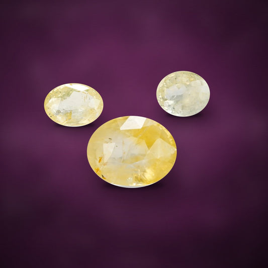 Yellow sapphire (Pukhraj) loose stones