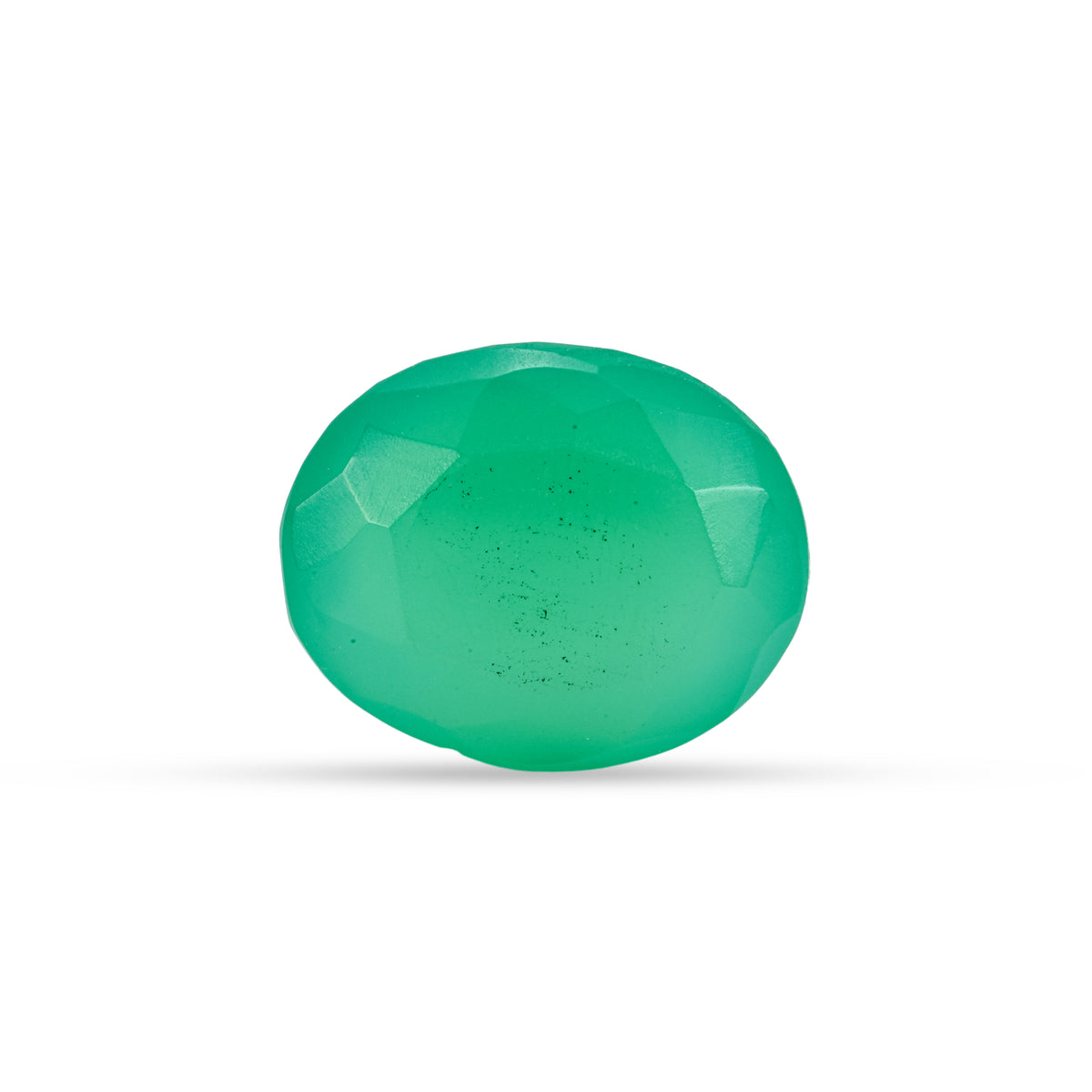 7.11 Carat Green Onyx (Chalcedony Stone) - Natural & Lab-Certified  06/08 - 17