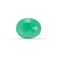 7.11 Carat Green Onyx (Chalcedony Stone) - Natural & Lab-Certified  06/08 - 17