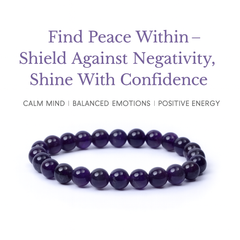 Amethyst Bracelet for Stress & Anxiety 8 mm