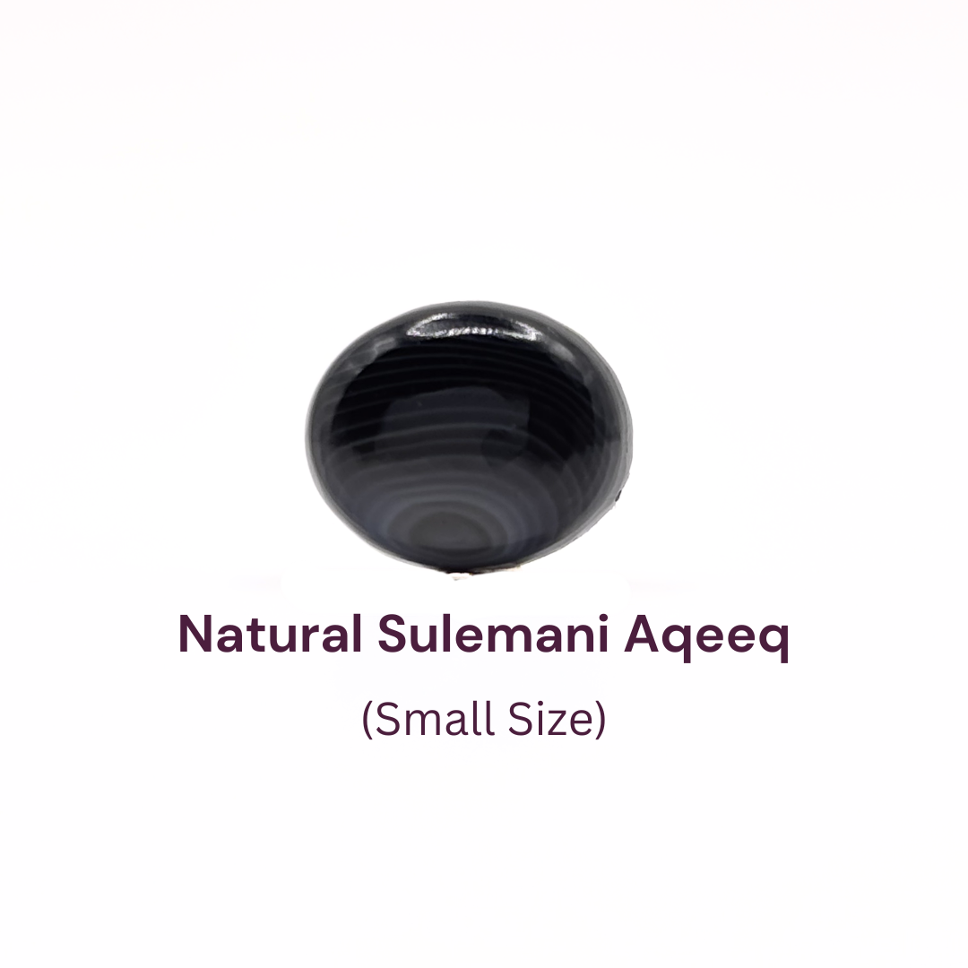 Natural Sulemani Aqeeq Stone for Nazar Protection & Spiritual Strength