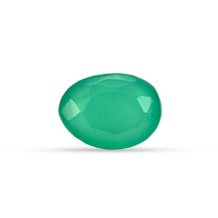 6.16 Carat Green Onyx (Chalcedony Stone) - Natural & Lab-Certified  06/08 - 22