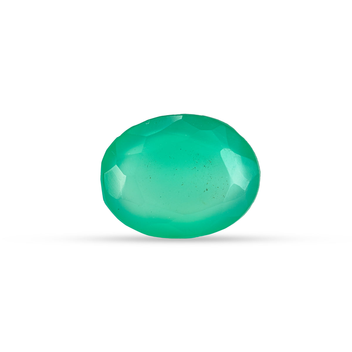 6.69 Carat Green Onyx (Chalcedony Stone) - Natural & Lab-Certified  06/08 - 23