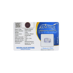 3.95 Carats Natural Blue Sapphire (Neelam) Stone - 19/08-256