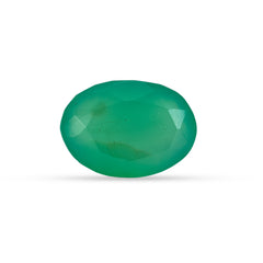 7.20 Carat Green Onyx (Chalcedony Stone) - Natural & Lab-Certified  06/08 - 28