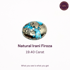 19.40 Carat Natural & Lab-certified Irani Firoza/Turquoise- GT 80202