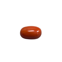6.84 Carat Natural Red Coral Moonga Oval Shape