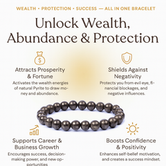 Pyrite Bracelet & Ring with Recharging Plate