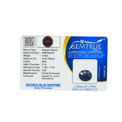 5.83 Carats Natural Blue Sapphire (Neelam) Stone - 09/08-44