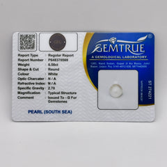 6.58 Carat Natural South Sea Pearl - Sachcha Moti - Lab Certified (SKU-GT70569)