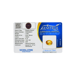 7.28 Carats Natural Citrine (Sunela Stone) - 09/08-59