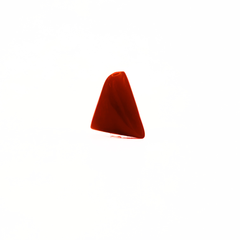Natural Red Italian Coral (Moonga) Triangular Shape