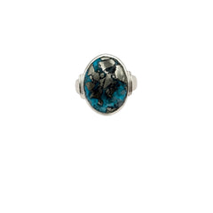Mystic Irani Firoza Ring (Turquoise) Pure Silver Ring