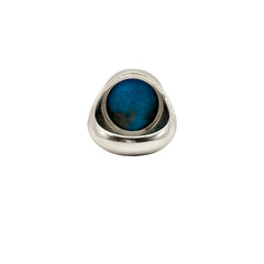 Celestia Irani Firoza Ring (Turquoise) Stone Pure Silver Ring