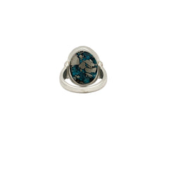Mystic Irani Firoza Ring (Turquoise) Pure Silver Ring