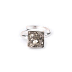 Pyrite Bracelet & Ring with Recharging Plate