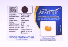 8.34 Carat Yellow Sapphire (Pukhraj Stone) - CN 71960