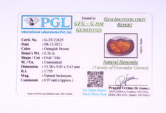 6.26 Carats Natural Gomed (Hessonite) Stone