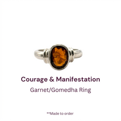 Natural African Gomed Pure Silver Ring