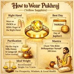 Natural Yellow Sapphire Pukhraj Certified Panchdhatu Ring (Thailand)