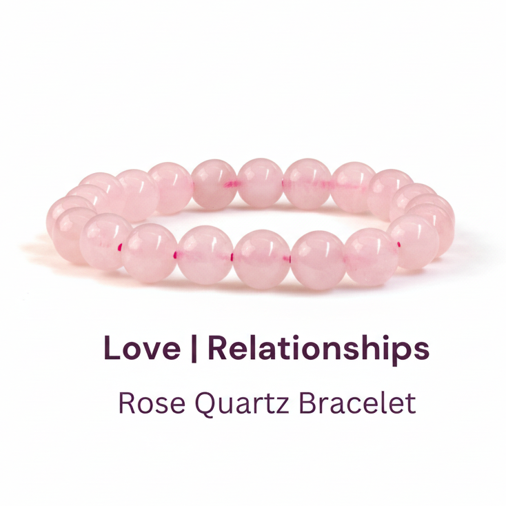Love & Relationship Bracelet - Rose Quartz