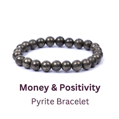 Pyrite Bracelet & Ring with Recharging Plate