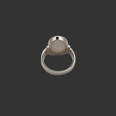 Euthopian Opal (High Fire) Pure Silver Ring - Natural & Certified