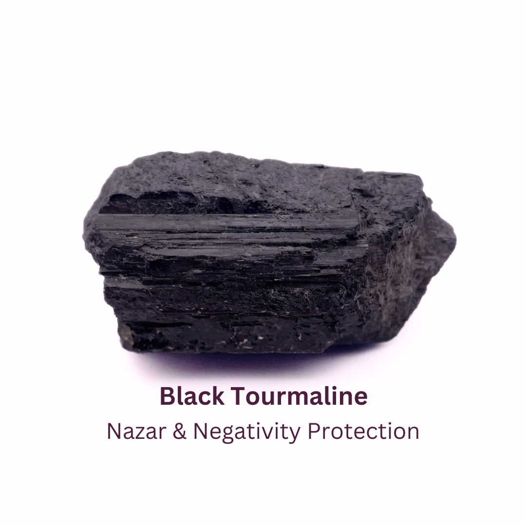 Natural Raw Black Tourmaline Cluster/ Stone