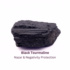 Natural Raw Black Tourmaline Cluster/ Stone