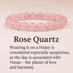 Rose Quartz Bracelet for Love & Relationships