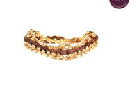Gold Plated Rudraksh Bracelet | Vedic Energized Rudraksha Chain Bracelet | Protection, Peace & Spiritual Growth